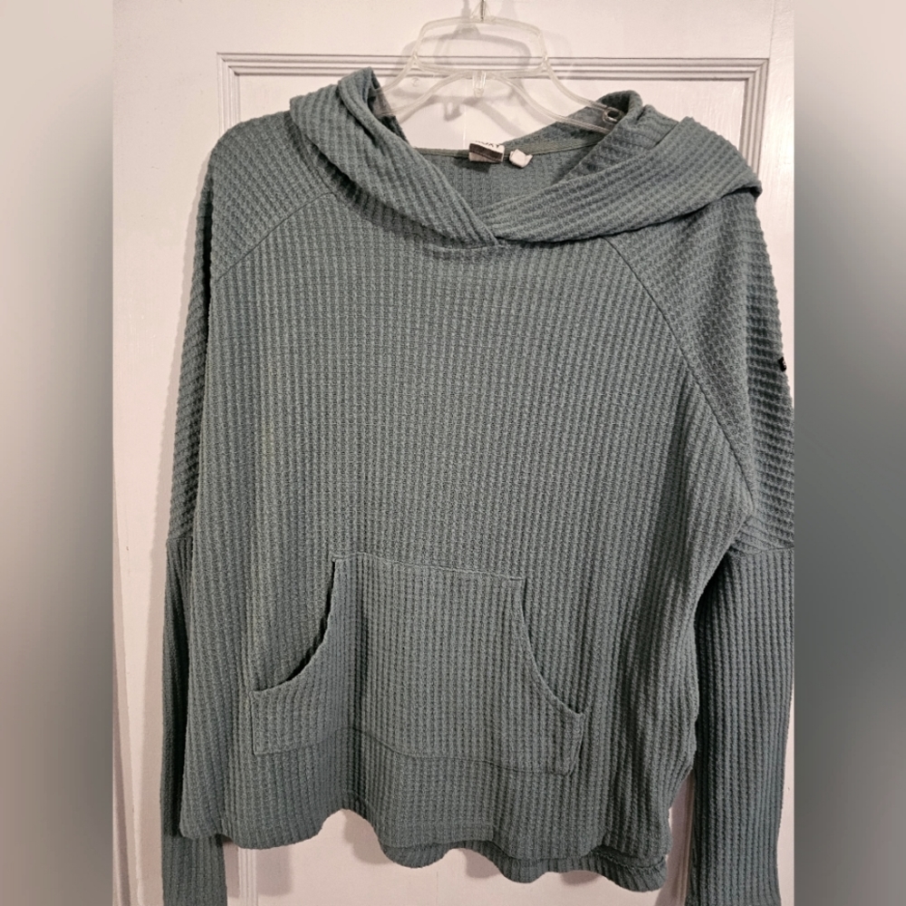Womens Roxy waffle knit hoodie